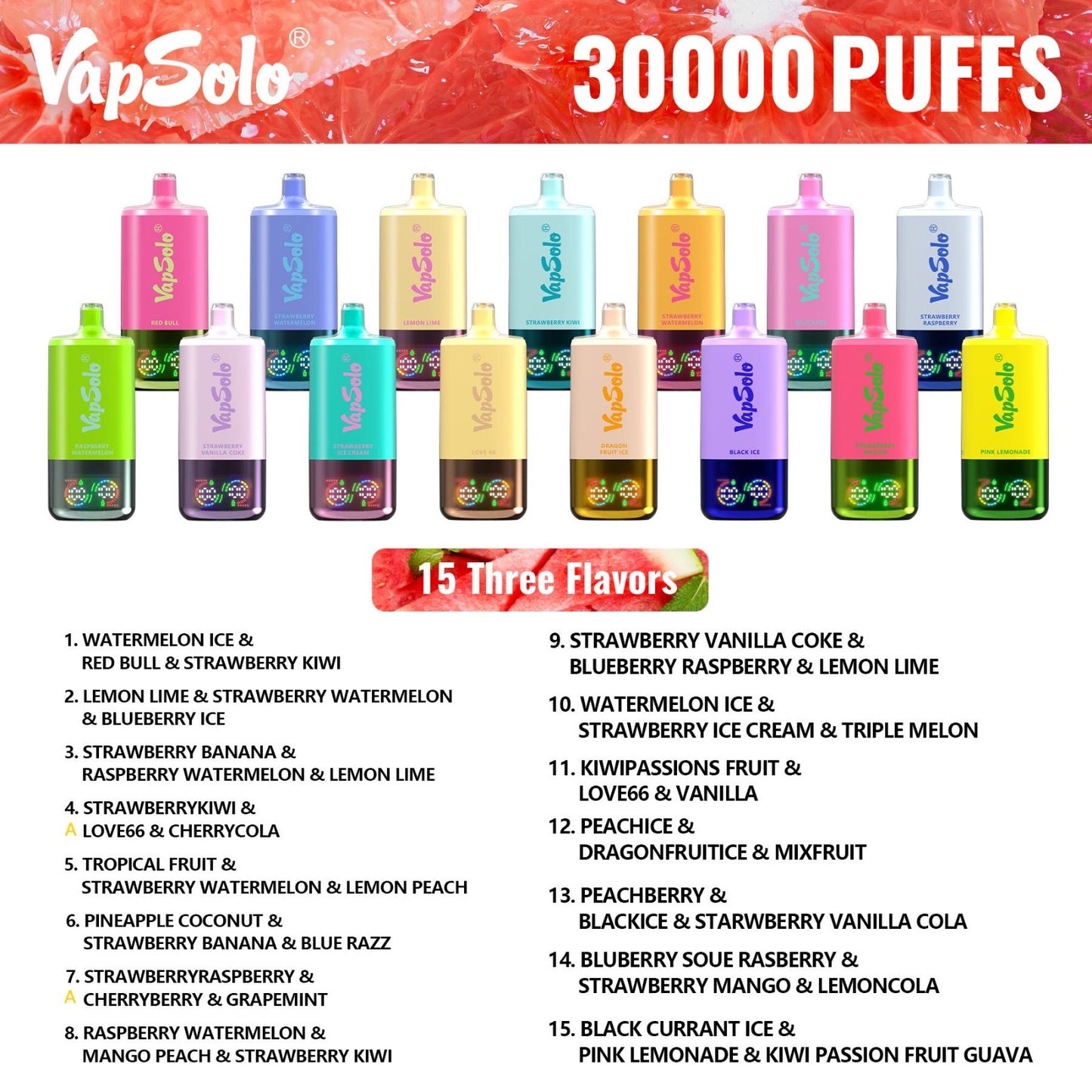 VAPSOLO TRIPLE 30000puff
