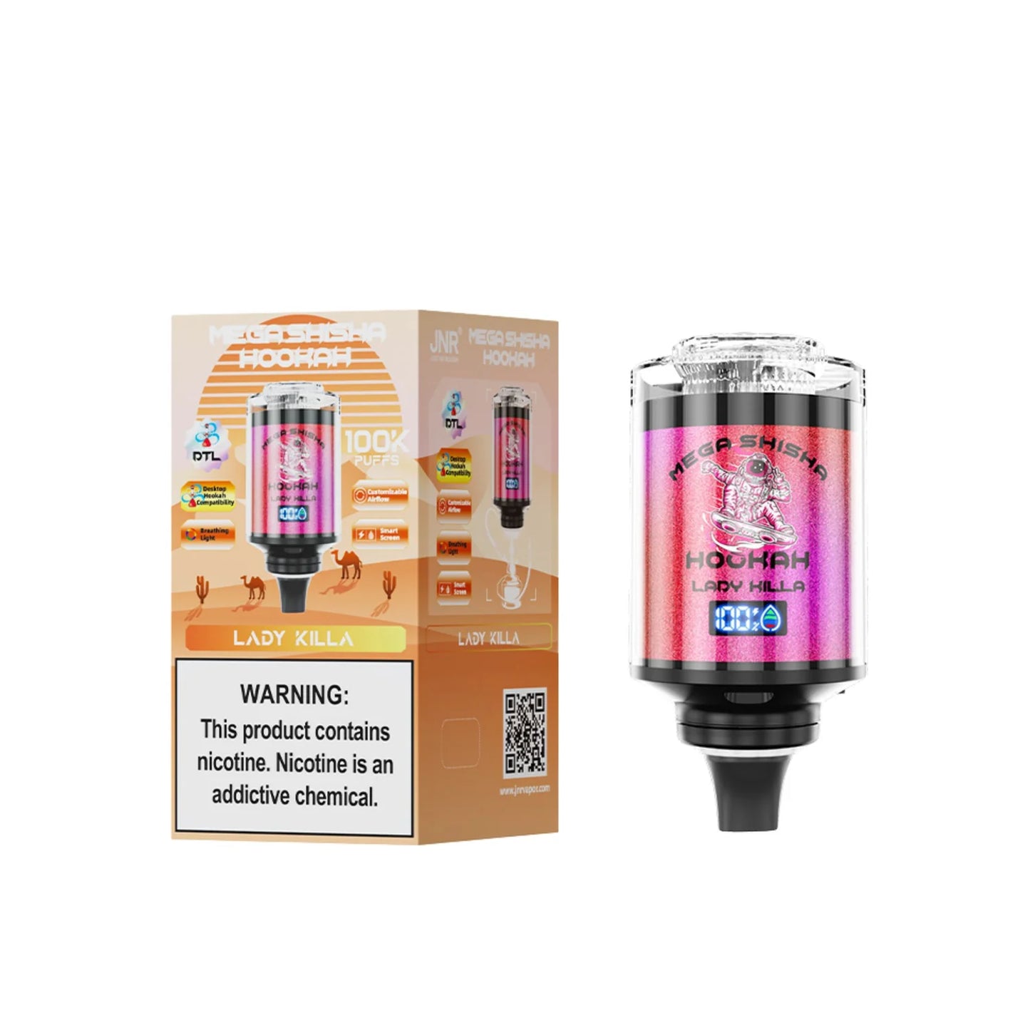 JNR Mega Shisha Hookah 100K