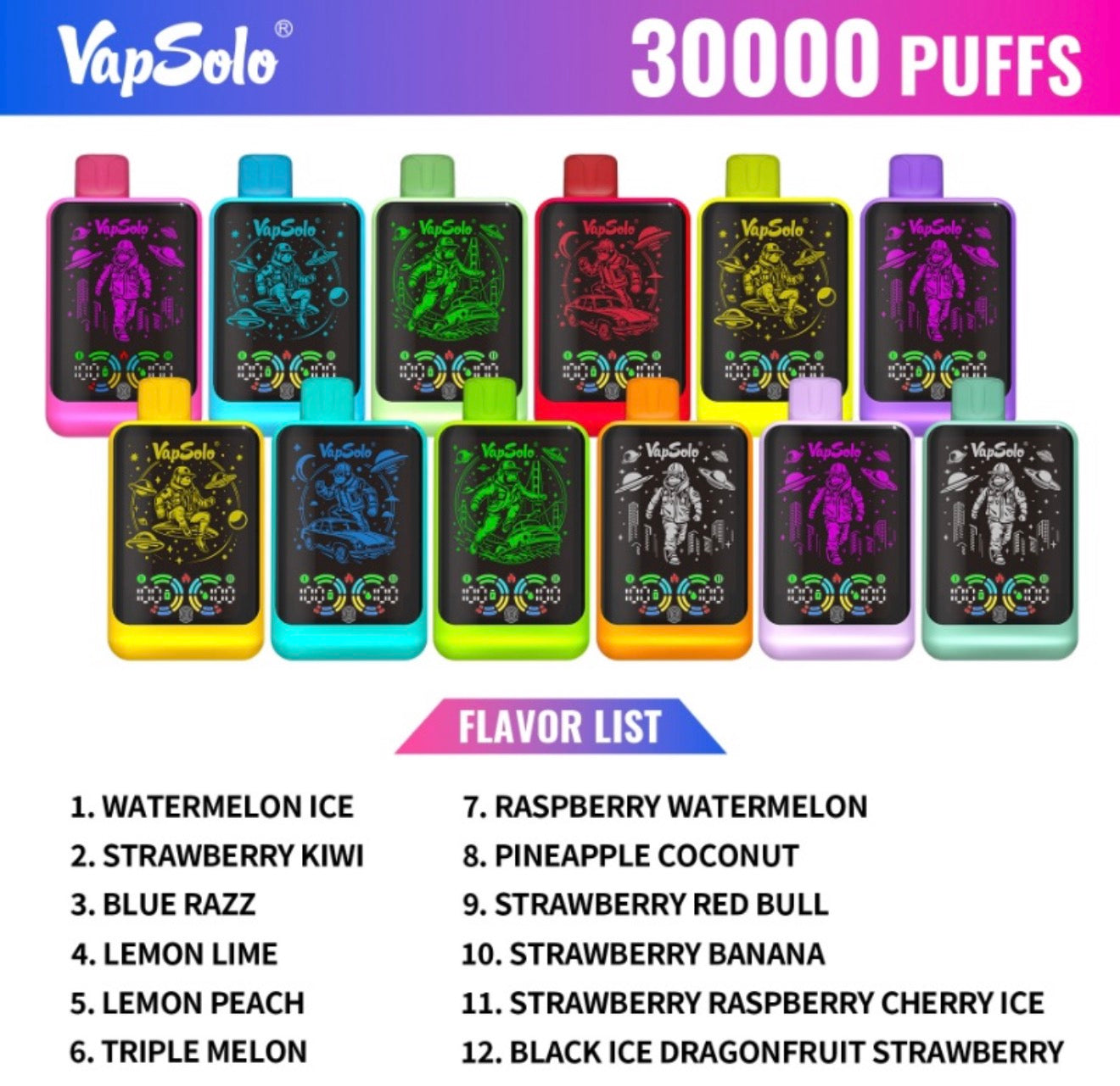 VapSolo Galaxy 30.000puff