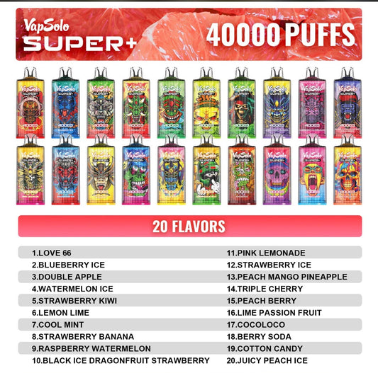 VAPSOLO SUPER+ 40000puff