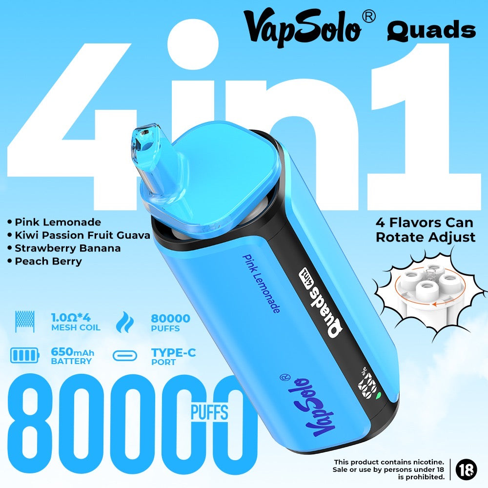 VAPSOLO Quads 80k 4en1