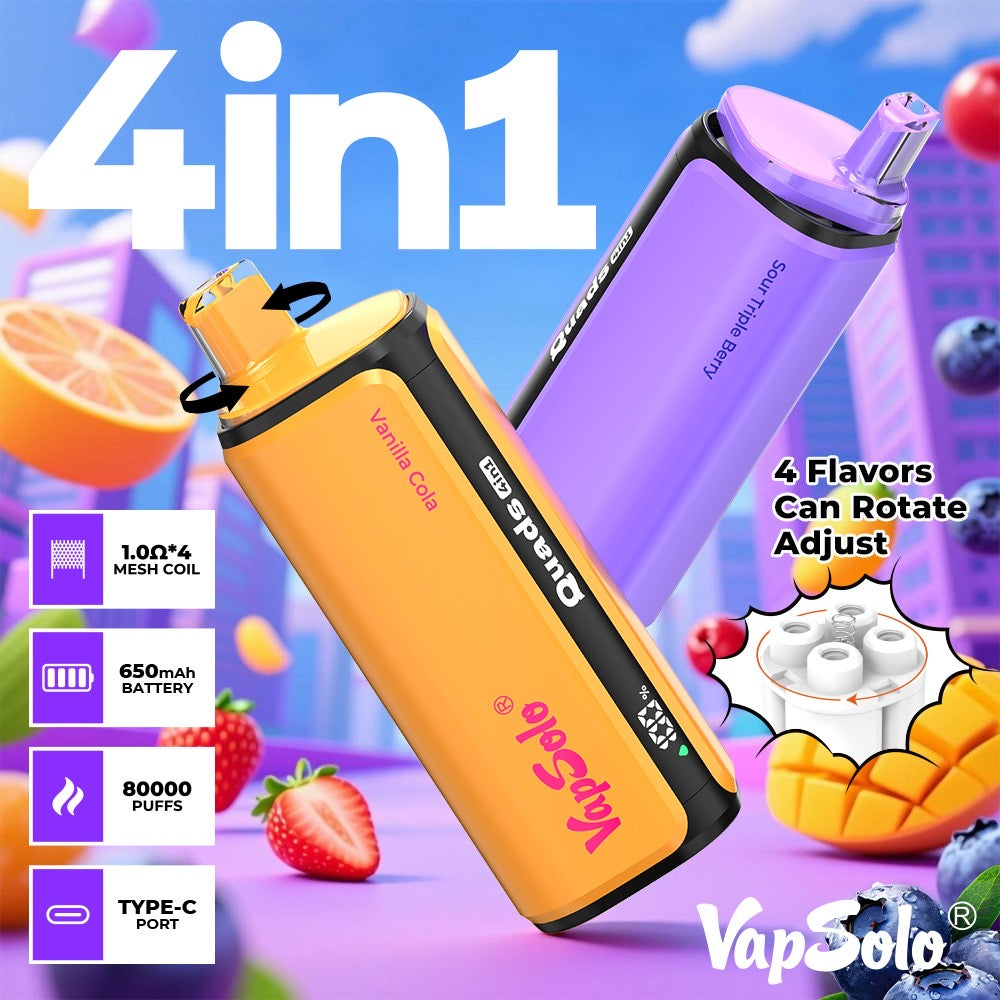 VAPSOLO Quads 80k 4en1