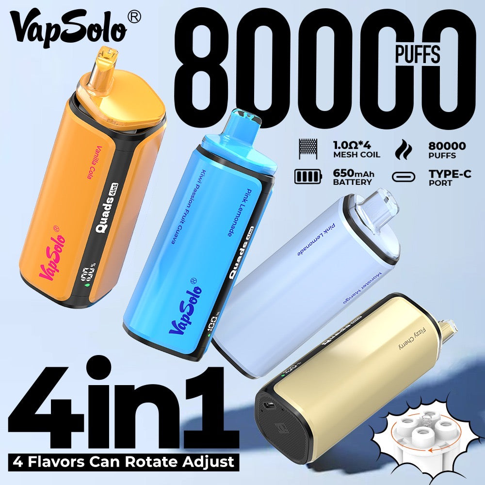 VAPSOLO Quads 80k 4en1
