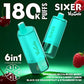 VAPSOLO SIXER 180k 6en1 | 180.000 caladas 6 sabores en 1