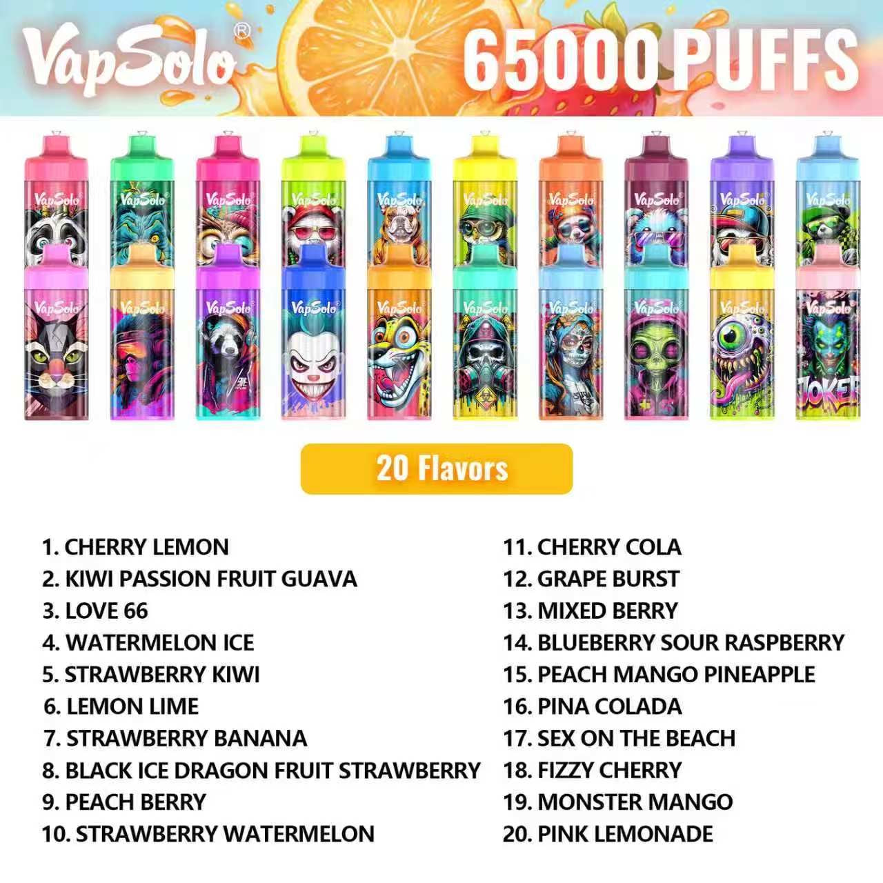 VAPSOLO KING PRO 65.000puff