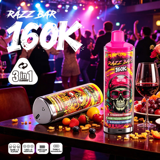 RazzBar 160.000 Puff 3en1 Triple Sabor