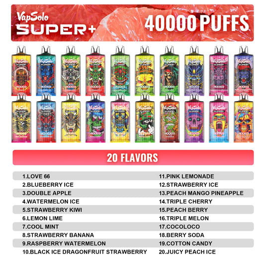 VAPSOLO SUPER+ 40000puff