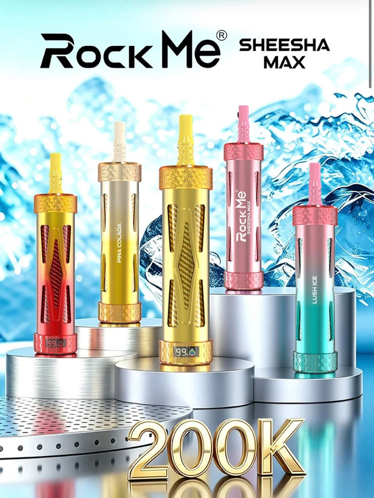 ROCKME 200K SHISHA MAX