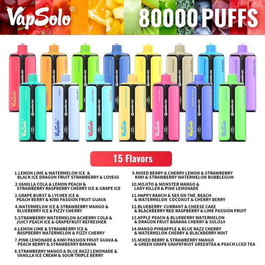 VAPSOLO Quads 80k 4en1