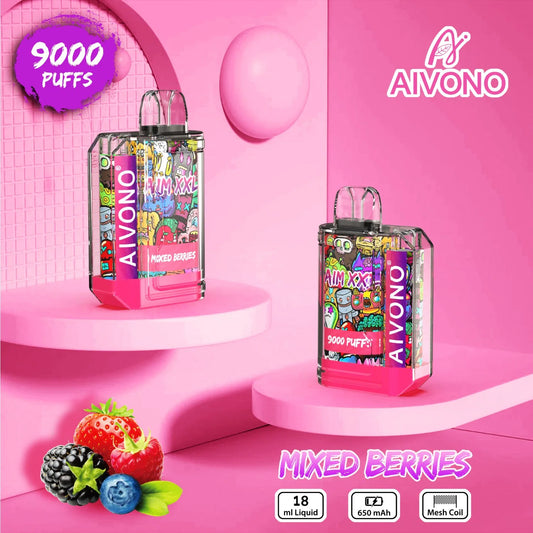 MIXED BERRIES- POD DESECHABLE 9000puff