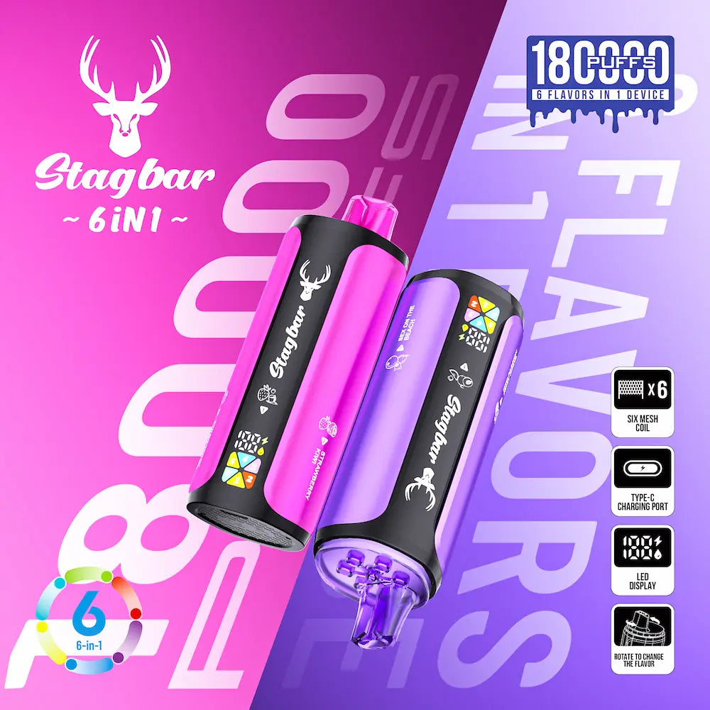 StagBar 6en1 180.000 Puffs
